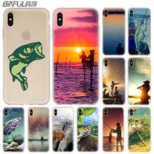 Silicone Soft Coque Shell Case For Apple iPhone 13 12 11 Pro X XS Max XR 6 6S 7 8 Plus Mini SE 2020 Fisherman Fishing 2024 - buy cheap