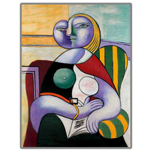 Pintura de diamante 5D DIY de "Lectura de mujeres", gran pintor Picasso, bordado de diamantes cuadrados/redondos, venta de imagen de diamantes de imitación 2024 - compra barato