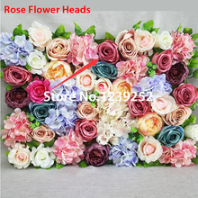 NOVO 5 PCS Rosa Artificial Cabeças De Flor de Seda cabeças de Flor Da Decoração Do Casamento Do Partido do Banquete Decoração para DIY Flores Decorativas #3 2024 - compre barato