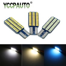 Yccpauto t10 168 194 w5w led canbus luz lâmpada do carro 3014 33smd transformar luz da placa de licença estacionamento dome afastamento bulbo branco azul 2024 - compre barato