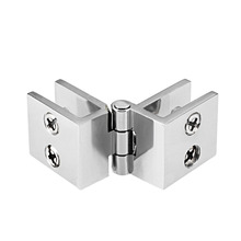 Uxcell 180/90/0 Degree Glass Door Hinge Cupboard Showcase Cabinet Door Hinge Glass Clamp Zinc Alloy for 5-8mm Thick Glass 2024 - buy cheap