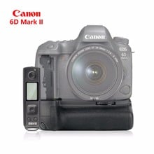 Controle de bateria sem fio para canon eos 6d, mark ii 6d2 embutido 2024 - compre barato