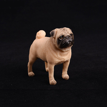 8CM White Pug Dog Models Standing Positio Action Figure Kids Educational Cheap Toy Gift Collection Brinquedos 2024 - buy cheap