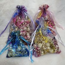 Bolsas de Organza de 100 piezas, 20x30Cm, para regalo de joyería, de colores blanco/rosa/azul, con cordón, para dulces y fiestas de boda 2024 - compra barato