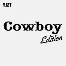 YJZT 17CM*6.2CM Fashion Reflective Vinyl Cowboy Edition Decal Graphical Car Sticker C11-2110 2024 - buy cheap