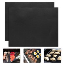 2pcs/lot 0.2mm Thick ptfe Barbecue Grill Mat 33*40cm non-stick Reusable BBQ Grill Mats Sheet Grill Foil BBQ Liner 2024 - buy cheap