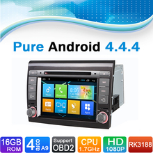 Pure Android 4.4.4 System Car DVD GPS Car DVD Player Autoradio For Fiat BRAVO 2007-2012 2024 - buy cheap