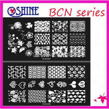 New Arrival--BCN Series Rectangle Nail Template Plate Nail Art Stamping Image Plate 2024 - buy cheap