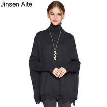 Jinsen Aite 2018 Autumn and Winter Women Sweater Loose Thick Batwing Sleeve Pullovers Novelty Fashion Knitted Pull Femme JS320 2024 - buy cheap