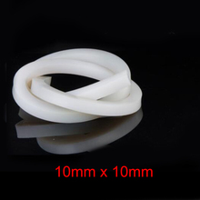 10mm x 10mm High temperature resistant door window solid silicone rubber sealing strip weatherstrip 2024 - buy cheap