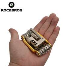 Rockbros-mini conjunto de ferramentas para reparo de bicicleta, conjunto de chaves de fenda e chave de fenda em liga de alumínio, 11 em 1, mtb 2024 - compre barato