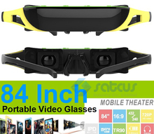 Hd 720 P портативный видео очки 84 дюймов виртуальный экран 8 ГБ 2024 - купить недорого