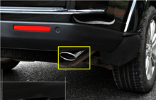 Acessórios de estilo do carro 2 pçs aço inoxidável cauda traseira silenciador ponta extremidade tubo para land rover lr4 discovery 4 2010-2015 2024 - compre barato