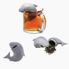 Coladores de silicona con forma de tiburón americano, Infusor de té, filtro, bolsas de té vacías, accesorios de difusor de hojas 2024 - compra barato