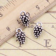 20pcs Charms Pine Cone 12x7x7mm Tibetan Bronze Silver Color Pendants Antique Jewelry Making DIY Handmade Craft Pendant 2024 - buy cheap