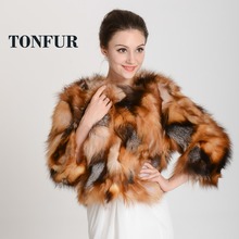 2019 New Arrival Real Fox Fur Coat Genuine Fox Fur Jacket Natural Fur Women Winter Fashion Brand Coat Free shipping TAH316 2024 - buy cheap