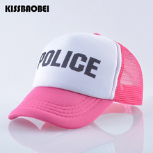 Breathable Mesh Snapback Hats for Children Police Visor Hat Kids Summer Baseball Cap Boys Casual Letter Caps Bone Gorro 2024 - buy cheap
