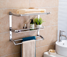 Modern Stainless Steel Bathroom Kitchen Triple Tier Shelf  Rack Storage Holder Sanitary Hardware Hanger Banheiro Accessories 2024 - buy cheap