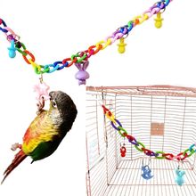 Creative Birds Hanging Toy Climbing Ladder Swing Cage Toys Bridge String Swing Colorful Parrot Toys 2024 - buy cheap