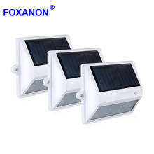 Foxanon LED Solar Light IP65 Waterproof Lighting Sensor Outdoor Night Lights Security Garden Wall Lamp Solar Nightlight For Home 2024 - buy cheap