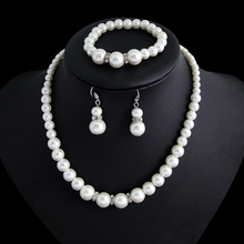 African Beads Jewelry Set Pearl Bracelet Earring And Necklace Set Fashion Jewelry Wedding Statement Choker Necklace Maxi Women 2024 - buy cheap