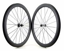 700C 50mm depth road carbon wheels 23mm width clincher/ tubular bicycle carbon wheelset  U-shape rim UD matter finish 2024 - buy cheap