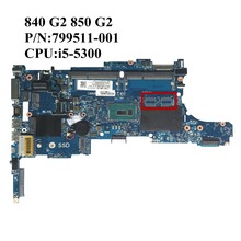 SZWXZY  Excellent For HP 840 G2 850 G2 799511-001 799511-501 Laptop Motherboard I5-5300u DDR3 6050A2637901-MB-A02 2024 - buy cheap