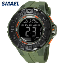 SMAEL Mens Relógios Top Marca de Luxo Militar LED Digital Relógio Cronômetro À Prova D' Água Homens Relógio Do Esporte Relogio masculino 2024 - compre barato