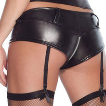M 3XL Goth Garters For Women Faux Leather Porte Jarretelle Sexy Black Low Waist Garter Belt Stockings Zipper Suspender PS5137 2024 - buy cheap