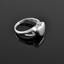 Joyería de cremación para mujer, anillo de urna conmemorativa con corazón en blanco de acero inoxidable 316L, anillo de recuerdo de estilo conciso, joyería para cenizas 2024 - compra barato