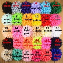 35 pcs/lot , 10 cm Large chiffon Fabric Puff flower DIY apparel accessories , headwear chiffon flower Corsage Supplies 2024 - buy cheap