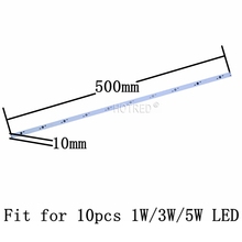 10pcs 10W 30W LED 36W Aluminum Base Plate 500mm*10mm 300*10mm Rectangle Lamp pcb For High Power LED Lights 2024 - buy cheap