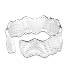 Ckk pulseira de prata esterlina feminina, com renda do amor, bainha & pulseiras, para mulheres, prata 925 2024 - compre barato