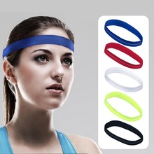 New Sport Yoga Hair Band Sweatband Non-Slip Headband Elastic Single Band Hair Headbands Running Fitness Sportswear Women Men 2024 - buy cheap