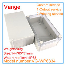 2pcs/lot good quality mold made extrusion box IP68 waterproof 144*85*51mm ABS plastic instrument shell for power support device 2024 - buy cheap