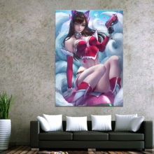 Home Decor Modular Canvas Picture 1 Piece Sexy D.Va Overwatch Game Painting Poster Wall For Home Canvas Painting Wholesale 2024 - buy cheap