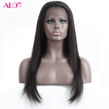 Много женских прямых бразильских человеческих волос, парик плотностью 150% с детскими волосами, предварительно выщипанные волосы Remy 10-22 дюйма 2024 - купить недорого