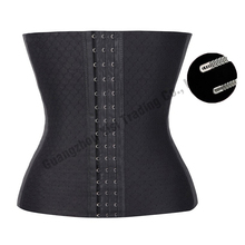 Women slimming body shaper underwear corset black waist cincher corset body shaper belt waist trainer steel bone corset bustier 2024 - buy cheap