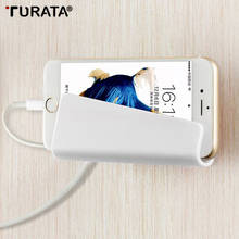 Turata настенный телефон держатель подставка-держатель для iphone X мобильного телефона держатель для мобильного телефона для samsung S9/S9 +/S8/S8 + Xiaomi huawei ipad 2024 - купить недорого