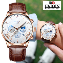 HAIQIN-relojes de cuarzo para hombre, pulsera deportiva de lujo, resistente al agua, Masculino 2024 - compra barato