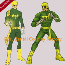 Free Shipping DHL Ultimate X-men Iron Fist Costume Superhero Zentai Cosplay Green Lycra Spandex Halloween Costumes SP1251 2024 - buy cheap