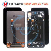 ЖК-дисплей 6,4 ''для Huawei Honor View 20 с сенсорным экраном и дигитайзером в сборе, ЖК-дисплей для Honor V20, 10 точек касания с инструментами, оригинал 2024 - купить недорого