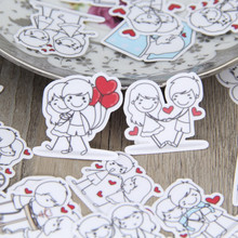 40 pcs Couple character expressi for phone car Label Decorative Stationery Stickers Scrapbooking DIY Diary Album toy Sticker 2024 - buy cheap