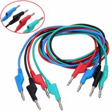 4Pcs Double Ended Test Leads Cable Banana to Banana Plug Leads Cable Soft Silicone Test Leads Cable For Electronic Measure Tool 2024 - buy cheap