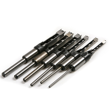 6pcs HSS HRC 48~50 Square Hole Saw Mortising Chisel Twist Auger Drill Bits 2024 - buy cheap