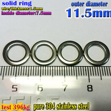 2019 fishing solid rings size1.5*7.5mm*11.5mm Quantity 500pcs/lot 304Stainless steel lure lead jigging rings 2024 - buy cheap