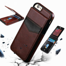 Вертикальный чехол-бумажник с откидной крышкой для iPhone 12 Mini 11 Pro XS Max X XR 7 7Plus 6 6S 8 Plus, Тонкий Магнитный кожаный чехол-накладка с держателем для карт 2024 - купить недорого