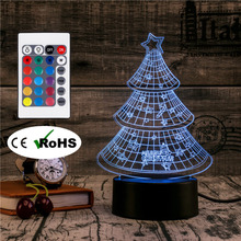 3D Led Novety Lighting Creative Gift Night Light Table Lamp Christmas Tree Light Led Home Corridor Hotel Party Atmosphere Lights 2024 - buy cheap