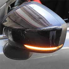 Espelho retrovisor lateral com led, tendência de fluxo, dinâmico, vendedor cegante para seta, indicador de luz para convés cx5 2024 - compre barato