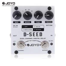 JOYO-Pedal de guitarra eléctrica D-SEED, Pedal de doble canal, efecto de retardo Digital, con cuatro modos, piezas y accesorios de guitarra 2024 - compra barato